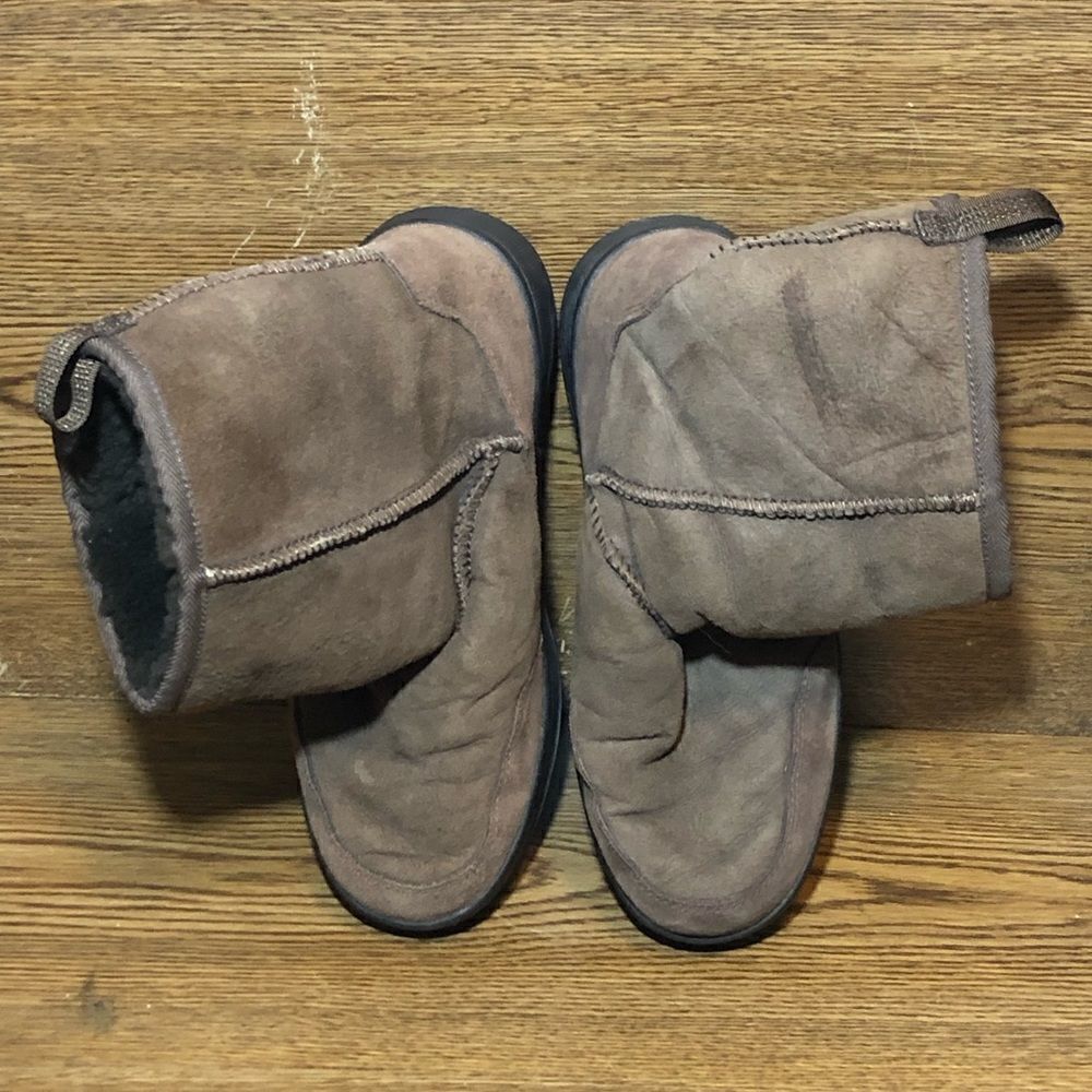 L.L. Bean brown suede insulated boots womens size 7 - Picture 3 of 7